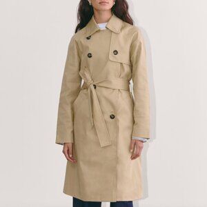 NWT Everlane The Modern Trench Coat Womens XS Cornstalk Khaki Tan